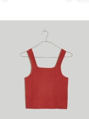 Madewell Ottoman Sweater Tank in Antique Ros